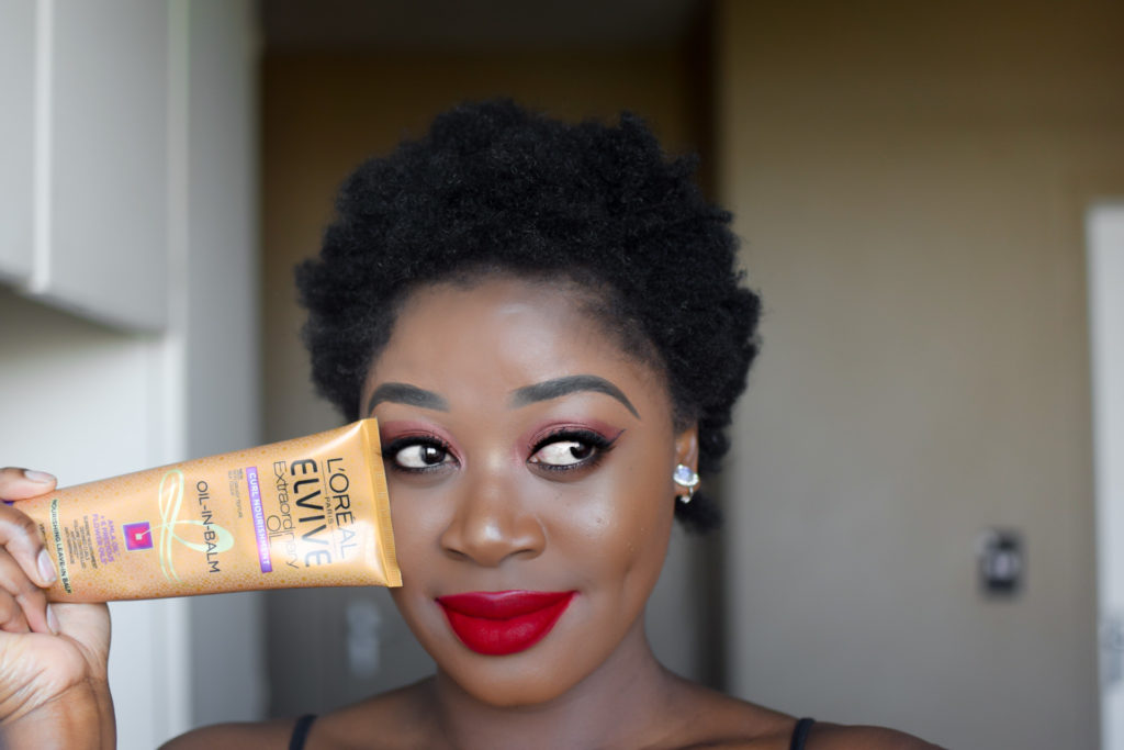 How to soften natural Afro hair: Loreal Elvive Oil in Balm - Beliciousmuse